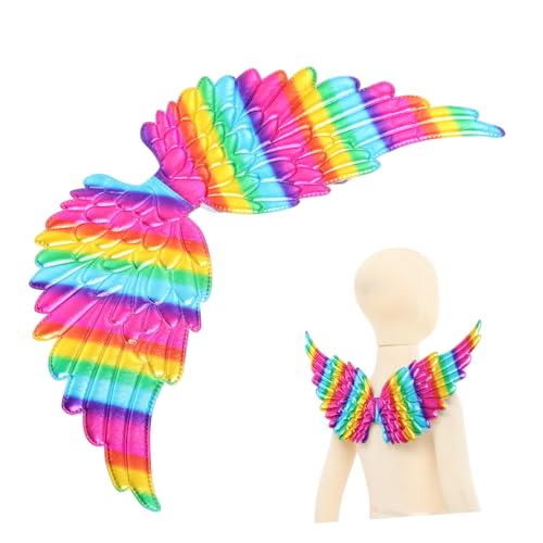 FOMIYES 2 Stück Buntes Engelsflügel Cosplay Prop für Fasching Karneval Party Foto Requisit Bühnenauftritt Verstellbar Leichtes Design FOMIYES 2 Stück Buntes Engelsflügel Cosplay Prop für Fasching Karneval Party Foto Requisit Bühnenauftritt Verstellbar Leichtes Design von FOMIYES