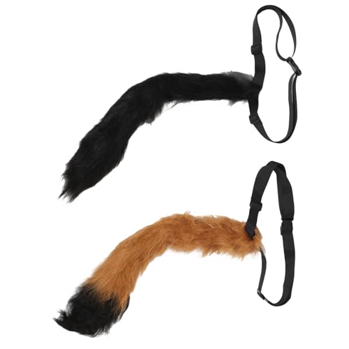 FOMIYES 2 Stück Cosplay Tierschwanz Fuchs Für Drinnen Pelziges Kostüm Fälschung Grau Party Wolf Pfote Streich Tierkostüm Cosplay-versorgung Plüsch FOMIYES 2 Stück Cosplay Tierschwanz Fuchs Für Drinnen Pelziges Kostüm Fälschung Grau Party Wolf Pfote Streich Tierkostüm Cosplay-versorgung Plüsch von FOMIYES