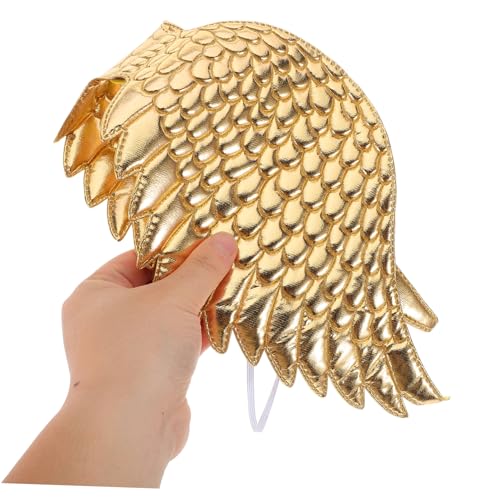 FOMIYES 2 Stück Engelsflügel Kostüm Goldfarben Leichtes Stoffmaterial für Halloween Karneval Geburtstag Party Verkleidung Mädchen Accessoire FOMIYES 2 Stück Engelsflügel Kostüm Goldfarben Leichtes Stoffmaterial für Halloween Karneval Geburtstag Party Verkleidung Mädchen Accessoire von FOMIYES