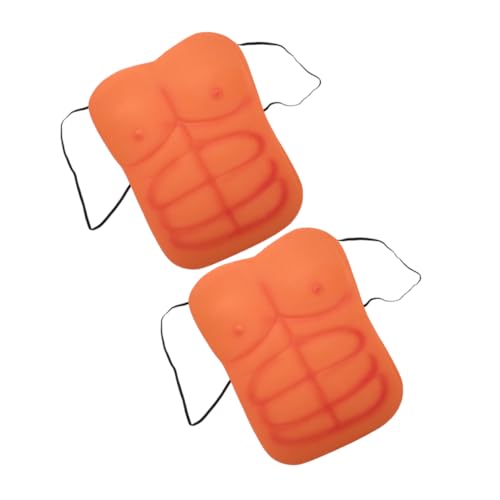 FOMIYES 2 Stück Fake Body Build Muscle Kostüme Lustige Kostüme Für Erwachsene Männer Shaper Falsche Muskelbrust Gefälschte Muskelrequisiten Realistischer Männlicher Brustmuskel Bodysuit von FOMIYES