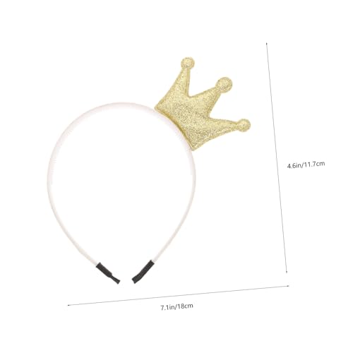 FOMIYES 2 Stück Glänzendes Goldene Haarreif für Mädchen Leichte Langlebige Stirnbänder mit Glitzer Party Festtags accessoire für Geburtstage Hochzeiten Shows und Festliche Anlässe von FOMIYES