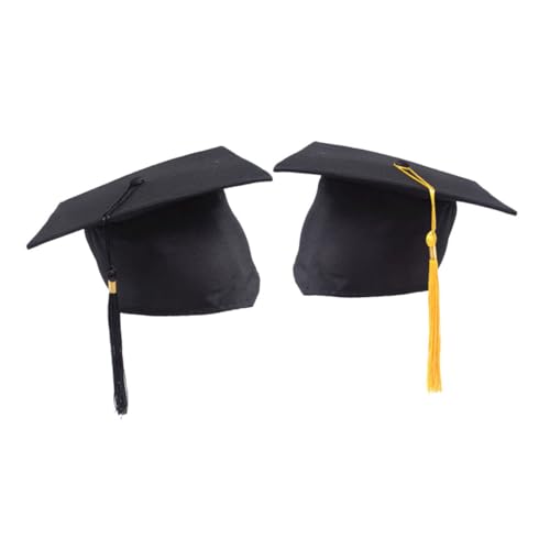 FOMIYES 2 Stück Graduation Cap mit Quaste Leichtgewichtiger Abschluss Hut für Vorschüler Kindergartenkinder Dekoration für Abschlussfeiern Partys von FOMIYES