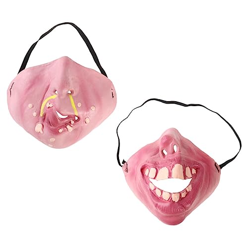FOMIYES 2 Stück Halbgesichtsmaske für Halloween Lustige Maskerade Accessoires für Kostümpartys und Cosplay Robuste Langlebige Masken für Karneval und Bühnenaufführungen FOMIYES 2 Stück Halbgesichtsmaske für Halloween Lustige Maskerade Accessoires für Kostümpartys und Cosplay Robuste Langlebige Masken für Karneval und Bühnenaufführungen von FOMIYES