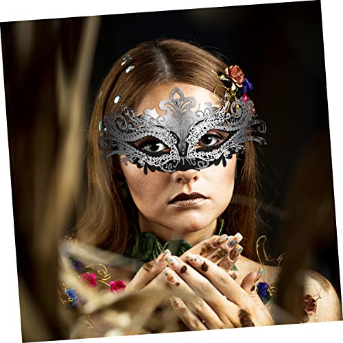 FOMIYES 2 Stück Halloween Cosplay Party Mask Teiliges Metall Schmetterlingsmaske für Silber Schwarz Verstellbar Leicht Elegantes Design als Fotorequisite und Kostümaccessoire FOMIYES 2 Stück Halloween Cosplay Party Mask Teiliges Metall Schmetterlingsmaske für Silber Schwarz Verstellbar Leicht Elegantes Design als Fotorequisite und Kostümaccessoire von FOMIYES