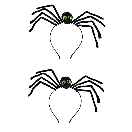 FOMIYES 2 Stück Halloween Haarreif Spinnenkopfband Grün Langlebiges Bequemes Kostüm Haarband für Halloween Karneval Cosplay Partys Gruselige Dekoration für Damen FOMIYES 2 Stück Halloween Haarreif Spinnenkopfband Grün Langlebiges Bequemes Kostüm Haarband für Halloween Karneval Cosplay Partys Gruselige Dekoration für Damen von FOMIYES