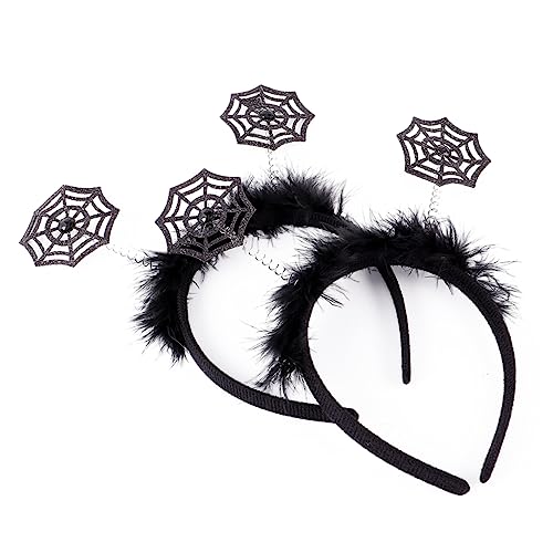 FOMIYES 2 Stück Halloween Haarreifen mit Spinnenweb Lustige Haaraccessoires für Erwachsene und Kopfbedeckung für Halloween Partys Karneval und Cosplay FOMIYES 2 Stück Halloween Haarreifen mit Spinnenweb Lustige Haaraccessoires für Erwachsene und Kopfbedeckung für Halloween Partys Karneval und Cosplay von FOMIYES