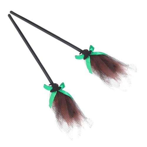 FOMIYES 2 Stück Halloween Hexenbesen Requisite Kinderbesen Requisiten Hexen Cosplay Requisite Halloween Partyzubehör Hexenbesen Hexenkostüm Zubehör Zauberer Fliegender Besen Böser von FOMIYES