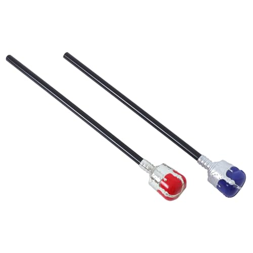 FOMIYES 2 Stück Halloween Kinderstab Cosplay Spazierstock Theaterstock Königin Gehzepter Kostüm Spazierstock Kostüme Zubehör Halloween Hexenstab Bühnenrequisiten Kunststoff von FOMIYES