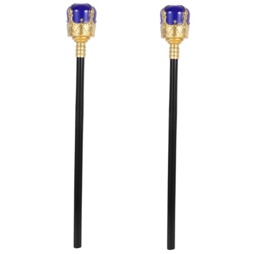 FOMIYES 2 Stück Halloween Königszepter Cosplay Prop Gehstock Leicht Robust Party Dekoration für Kostüm Verkleidung Zubehör FOMIYES 2 Stück Halloween Königszepter Cosplay Prop Gehstock Leicht Robust Party Dekoration für Kostüm Verkleidung Zubehör von FOMIYES