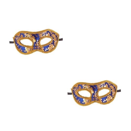 FOMIYES 2 Stück Herren Masquerade Maske Halbgesichtige Spitzenmaske in Dunkelblau für Karneval Halloween Weihnachtsfeier Kostüm Ball Verstellbar mit Elastischem Band FOMIYES 2 Stück Herren Masquerade Maske Halbgesichtige Spitzenmaske in Dunkelblau für Karneval Halloween Weihnachtsfeier Kostüm Ball Verstellbar mit Elastischem Band von FOMIYES