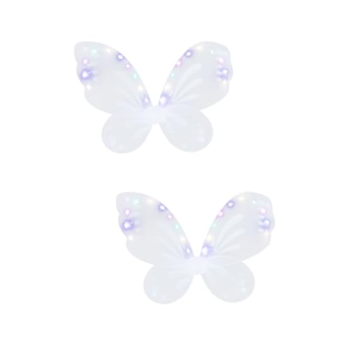 FOMIYES 2 Stück Leuchtende für Mädchen Weiße Dekorative Schmetterlingsflügel Strapazierfähige Kinderflügel für Fasching Halloween Bühnenauftritte und Kostümzubehör FOMIYES 2 Stück Leuchtende für Mädchen Weiße Dekorative Schmetterlingsflügel Strapazierfähige Kinderflügel für Fasching Halloween Bühnenauftritte und Kostümzubehör von FOMIYES