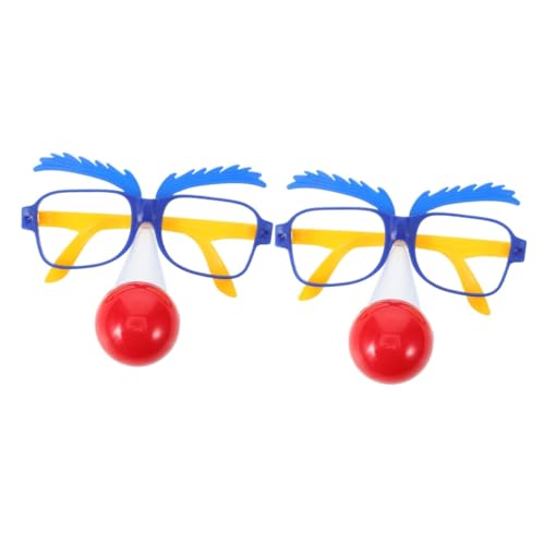 FOMIYES 2 Stück Lustige Clownbrille mit Großer Nase Partybrille Karneval Halloween Kostüm Zubehör Unisex für Fasching und Festlichkeiten FOMIYES 2 Stück Lustige Clownbrille mit Großer Nase Partybrille Karneval Halloween Kostüm Zubehör Unisex für Fasching und Festlichkeiten von FOMIYES