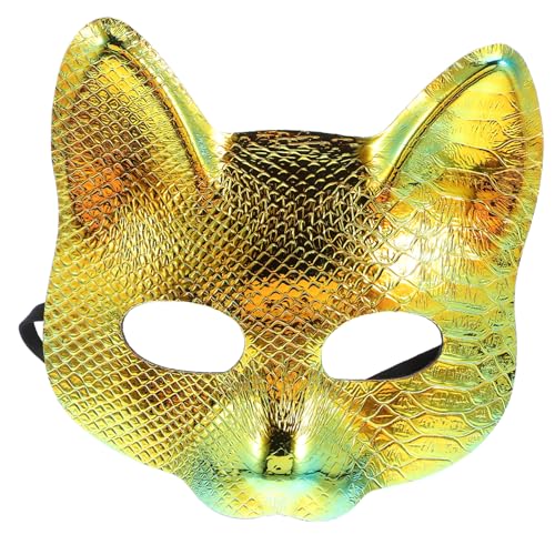 FOMIYES 2 Stück Maske Tiermaske Für Partymaske Maskerade Cosplay Kostüm Maske Maskerade Halbmaske Fuchsmaske Halbgesicht Karneval Fuchsmaske Maskenmaske Fuchs Kunststoff von FOMIYES
