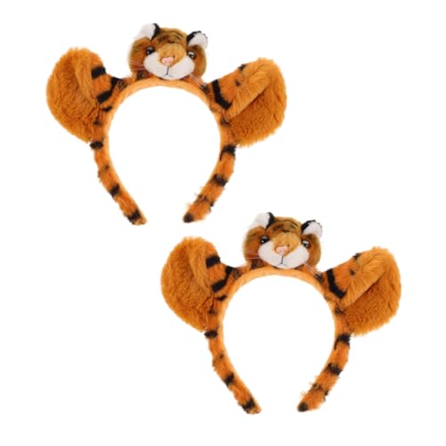 FOMIYES 2 Stück Plüsch Tiger stirnband Weiche Tierohren Haarreif für Mädchen Party Cosplay Faschingskostüm Karneval Halloween Zubehör für Kostüm und Verkleidung FOMIYES 2 Stück Plüsch Tiger stirnband Weiche Tierohren Haarreif für Mädchen Party Cosplay Faschingskostüm Karneval Halloween Zubehör für Kostüm und Verkleidung von FOMIYES