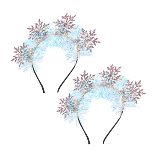 FOMIYES 2 Stück Schneeflocken Haarreifen mit Glitzer Festliche Winter Haarbänder für Mädchen und Frauen Leichtes Komfortables Weihnachts-accessoire für Partys und Feiertage FOMIYES 2 Stück Schneeflocken Haarreifen mit Glitzer Festliche Winter Haarbänder für Mädchen und Frauen Leichtes Komfortables Weihnachts-accessoire für Partys und Feiertage von FOMIYES