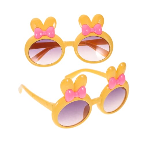 FOMIYES 2 Stück Sonnenbrille mit Niedlichem Hasenohren Design für Partys Strand und Festivals Uv Schutz für Sommeraktivitäten von FOMIYES