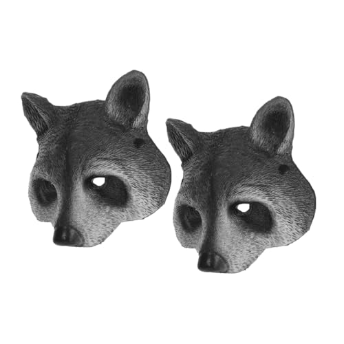 FOMIYES 2 Stück Teiliges PU Schaum Waschbär Halbgesichtsmaske Realistisch Tierkostüm für Halloween Karneval Cosplay Maskerade Party Erwachsene FOMIYES 2 Stück Teiliges PU Schaum Waschbär Halbgesichtsmaske Realistisch Tierkostüm für Halloween Karneval Cosplay Maskerade Party Erwachsene von FOMIYES