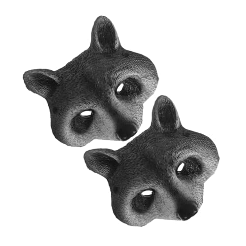 FOMIYES 2 Stück Teiliges PU Schaum Waschbär Maske Realistische Tierhalbgesichtsmasken für Halloween Kostüm Atmungsaktiv Passend für Erwachsene und Teens für Karneval Cosplay und Maskenball FOMIYES 2 Stück Teiliges PU Schaum Waschbär Maske Realistische Tierhalbgesichtsmasken für Halloween Kostüm Atmungsaktiv Passend für Erwachsene und Teens für Karneval Cosplay und Maskenball von FOMIYES