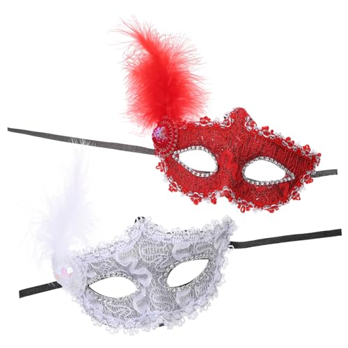 FOMIYES 2 Stück Venetianische Masken für Karneval Halloween und Cosplay Maske für Damen und Herren für Kostümpartys und Festlichkeiten von FOMIYES