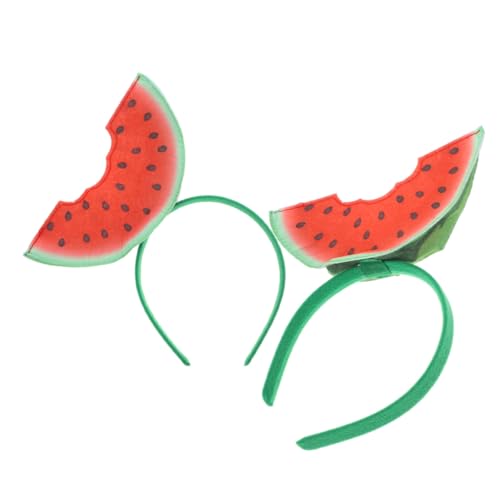 FOMIYES 2 Stück Wassermelonen haarreif Leichtes Weiches Material Auffälliges Party stirnband für Erwachsene und Lustiges Faschings accessoire als Fotorequisite und Kopfschmuck von FOMIYES
