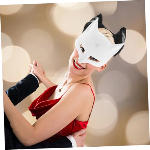 FOMIYES 2 Stück Weiße DIY Fuchsmaske aus Robustem Kunststoff Unbemalte Tiermaske zum Bemalen Vielseitige Kostüm Dekorationsmaske für Halloween Cosplay Maskerade und Partys FOMIYES 2 Stück Weiße DIY Fuchsmaske aus Robustem Kunststoff Unbemalte Tiermaske zum Bemalen Vielseitige Kostüm Dekorationsmaske für Halloween Cosplay Maskerade und Partys von FOMIYES