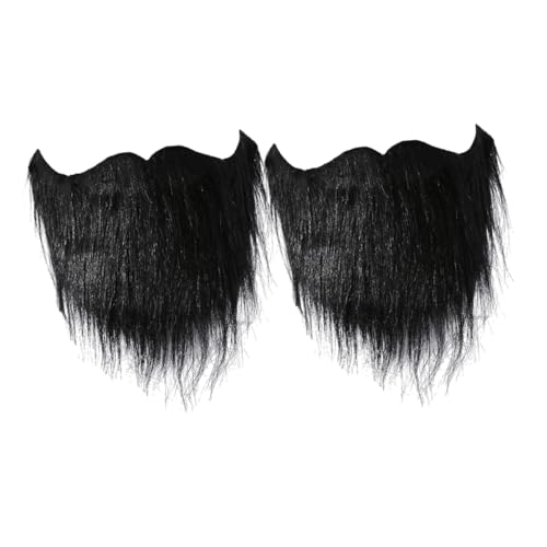 FOMIYES 2 Stücke EIN lustiger falscher Bart Partyzubehör Falscher Bart für Halloween künstliche Schnurrbärte Partybart Bart Halloween Kostüm lustiger Kostümbart Plüschtuch Black FOMIYES 2 Stücke EIN lustiger falscher Bart Partyzubehör Falscher Bart für Halloween künstliche Schnurrbärte Partybart Bart Halloween Kostüm lustiger Kostümbart Plüschtuch Black von FOMIYES