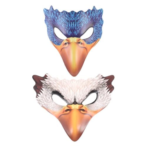 FOMIYES 2 Teilige Halloween Adlermaske Pu Schaum Mit Langen Nasen Vogel Tierkostüm Gesichtsmaske Für Halloween Karneval Maskerade Cosplay Lustige Party von FOMIYES