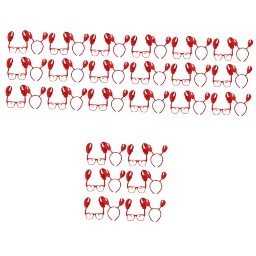 FOMIYES 24 Sätze Krabbenaugenlinsenrefer Sonnenbrille Halloween Krabbenhaarzubehör Krabbengläser Krabben-party-dekorationen Stirnband Für Palmenfreunde Kostüm Plastik Rot FOMIYES 24 Sätze Krabbenaugenlinsenrefer Sonnenbrille Halloween Krabbenhaarzubehör Krabbengläser Krabben-party-dekorationen Stirnband Für Palmenfreunde Kostüm Plastik Rot von FOMIYES
