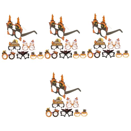 FOMIYES 24 Stck. Halloween Papierbrillen mit Kürbis Fledermaus Lustige Partybrillen als Fotorequisiten Dekorative Accessoires für Karneval Kostüm Halloween Fest FOMIYES 24 Stck. Halloween Papierbrillen mit Kürbis Fledermaus Lustige Partybrillen als Fotorequisiten Dekorative Accessoires für Karneval Kostüm Halloween Fest von FOMIYES