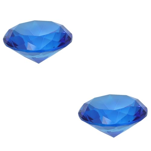 FOMIYES 2St künstliche juwelen Tischkonfetti aus Kristall Schmuck Aquarium künstliche Diamanten Diamantdekor für die Hochzeit Schreibtisch schmücken Kristallglas Schatztruhe Braut Vase von FOMIYES