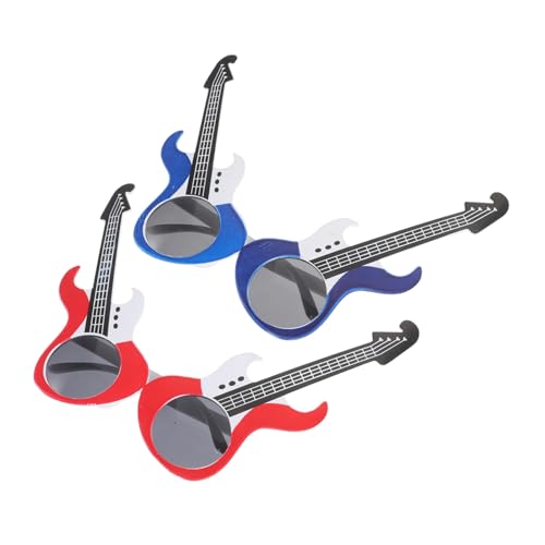 FOMIYES 2Stücke Gitarre Sonnenbrille Lustige Partybrille für Erwachsene Stylische Dekoration für Veranstaltungen Robuste Leichte Requisiten für Spaß von FOMIYES