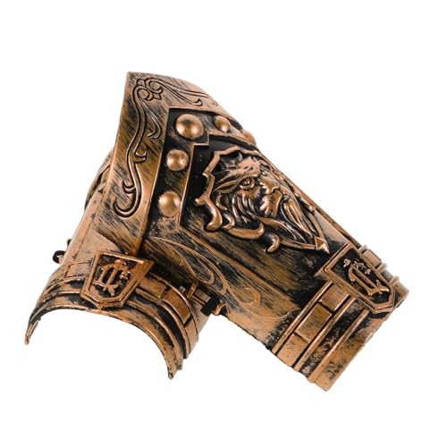FOMIYES 2er Set Handschützer Aus Bronze Schild Kostüm -handgelenkschützer Roboterarm-Cosplay -Outfit Piratenschwert Gladiatorenkostüm Prop- Schwerthalterwand Plastik FOMIYES 2er Set Handschützer Aus Bronze Schild Kostüm -handgelenkschützer Roboterarm-Cosplay -Outfit Piratenschwert Gladiatorenkostüm Prop- Schwerthalterwand Plastik von FOMIYES