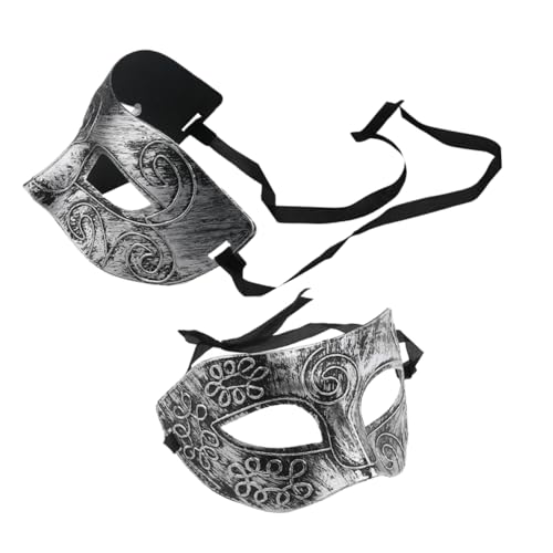 FOMIYES 2pcs Maskerade Mask Venetian Party Mardi Gras Masken Halloween Kostümmaske Kostümmasken Für Frauen Männer von FOMIYES