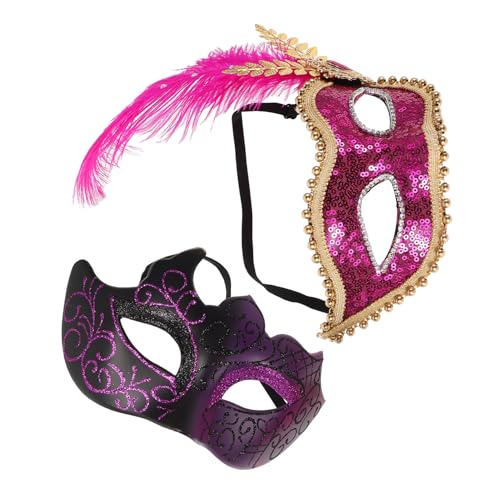 FOMIYES 2pcs Maskerade -ballmaske Für Frauen Vintage Antique Masken Abend Prom Ballmaske Für Prom -events Für Silvester Veranstaltungen Geburtstagsfeier von FOMIYES