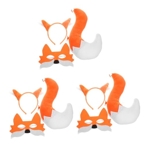 FOMIYES 3 Sätze Fuchs Cosplay Set mit Maske Haarreif Tierkostüm Zubehör für Halloween Karneval Kostümpartys Weicher Kreative Design Vielseitig Einsetzbar FOMIYES 3 Sätze Fuchs Cosplay Set mit Maske Haarreif Tierkostüm Zubehör für Halloween Karneval Kostümpartys Weicher Kreative Design Vielseitig Einsetzbar von FOMIYES