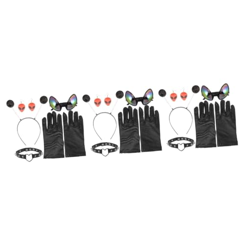 FOMIYES 3 Sätze Party -Kleidungsstück Stirnbänder Außerirdischer Erwachsene Haarband schnapsgläser Alien-Kostümzubehör Außerirdische Brille Dekorative Brille Plastik Black FOMIYES 3 Sätze Party -Kleidungsstück Stirnbänder Außerirdischer Erwachsene Haarband schnapsgläser Alien-Kostümzubehör Außerirdische Brille Dekorative Brille Plastik Black von FOMIYES