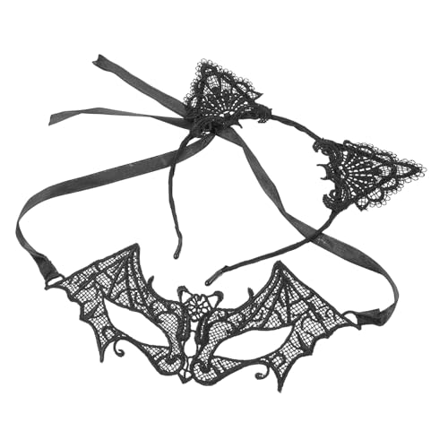 FOMIYES 3 Sätze Schwarzes Halloween Spitzenhaarband mit Kreativer Katzenohr Maske Atmungsaktiv und Komfortabel Teiliges für Party Karneval Damen Kostüm Zubehör Langlebig und Modisch FOMIYES 3 Sätze Schwarzes Halloween Spitzenhaarband mit Kreativer Katzenohr Maske Atmungsaktiv und Komfortabel Teiliges für Party Karneval Damen Kostüm Zubehör Langlebig und Modisch von FOMIYES