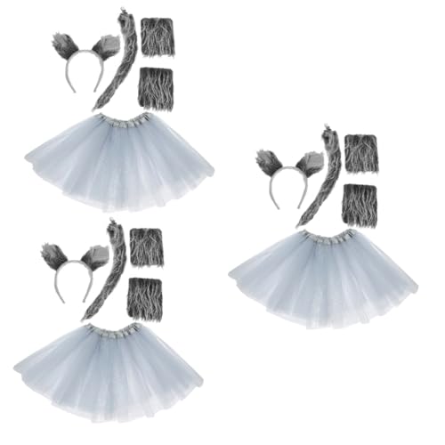 FOMIYES 3 Sets Kostüm Cosplay Wolf Requisiten Ohren Und Wolf Handschuhe Realistisches Party Stirnband Wolf Kostüm Geweih Party Kostüm Requisite Grauer Tutu Rock Tierschwanz FOMIYES 3 Sets Kostüm Cosplay Wolf Requisiten Ohren Und Wolf Handschuhe Realistisches Party Stirnband Wolf Kostüm Geweih Party Kostüm Requisite Grauer Tutu Rock Tierschwanz von FOMIYES