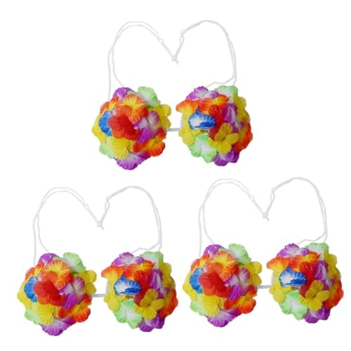 FOMIYES 3 Stück Bunter Hawaiianischer Damen Big mit Blumenmuster Hautfreundlich Atmungsaktiv Elastisch für Party Performance Beach Urlaub Hawaii Kostüm FOMIYES 3 Stück Bunter Hawaiianischer Damen Big mit Blumenmuster Hautfreundlich Atmungsaktiv Elastisch für Party Performance Beach Urlaub Hawaii Kostüm von FOMIYES