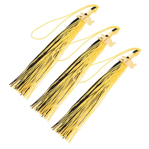 FOMIYES 3 Stück Doktorhut Quaste Kappe Dekorationen Quasten Party Polyester FOMIYES 3 Stück Doktorhut Quaste Kappe Dekorationen Quasten Party Polyester von FOMIYES