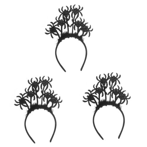 FOMIYES 3 Stück Halloween Haarreif Spinnen Design Schwarz Leichtes Komfortables Kopfband für Erwachsene und Accessoire für Halloween Kostüm Karneval Cosplay und Party Auffälliger FOMIYES 3 Stück Halloween Haarreif Spinnen Design Schwarz Leichtes Komfortables Kopfband für Erwachsene und Accessoire für Halloween Kostüm Karneval Cosplay und Party Auffälliger von FOMIYES