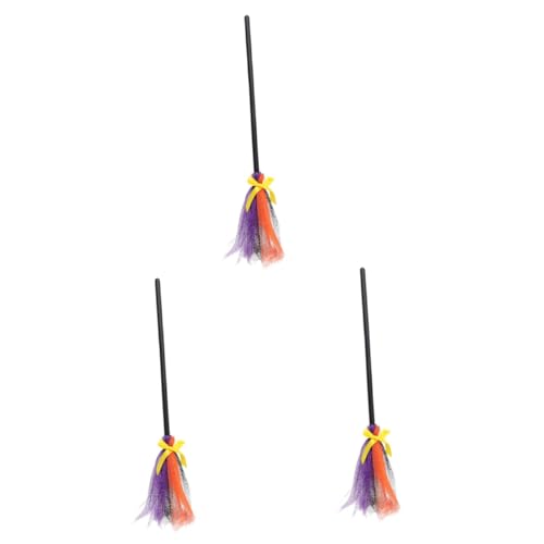 FOMIYES 3 Stück Halloween Hexenbesen Cosplay Besen Requisit Leichtes Material Sicher für Erwachsene Vielseitige Halloween Dekoration für Party und Rollenspiel FOMIYES 3 Stück Halloween Hexenbesen Cosplay Besen Requisit Leichtes Material Sicher für Erwachsene Vielseitige Halloween Dekoration für Party und Rollenspiel von FOMIYES