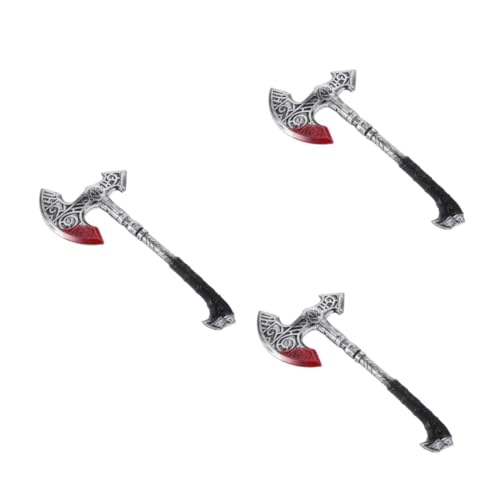 FOMIYES 3 Stück Leichtes Realistisches Viking Kostüm Zubehör Flexible Axt Silber Braune Requisiten Axt für Halloween Piraten und Fantasy Einfach zu Tragen und Pflegen FOMIYES 3 Stück Leichtes Realistisches Viking Kostüm Zubehör Flexible Axt Silber Braune Requisiten Axt für Halloween Piraten und Fantasy Einfach zu Tragen und Pflegen von FOMIYES