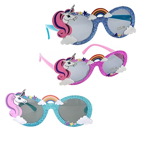 FOMIYES 3 Stück Partybrille Rave Gläser geformt Party Brille Einhornpartyzubehör Geburtstagsteil-Brille Einhorn-Geburtstagsdekoration geburtstagsfeier versorgung Zufällige Farbe FOMIYES 3 Stück Partybrille Rave Gläser geformt Party Brille Einhornpartyzubehör Geburtstagsteil-Brille Einhorn-Geburtstagsdekoration geburtstagsfeier versorgung Zufällige Farbe von FOMIYES