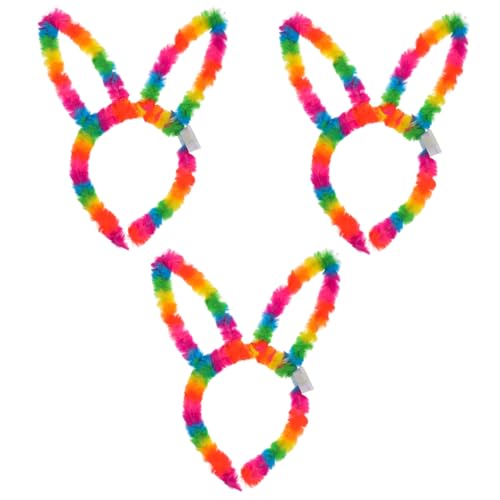 FOMIYES 3 Stück Plüsch Haarreif Teiliges mit Leuchtenden Regenbogen Ohren Cartoon Haarschmuck für Erwachsene und Bequemes Langlebiges Stirnband für Festival Party Kostüm und Alltag FOMIYES 3 Stück Plüsch Haarreif Teiliges mit Leuchtenden Regenbogen Ohren Cartoon Haarschmuck für Erwachsene und Bequemes Langlebiges Stirnband für Festival Party Kostüm und Alltag von FOMIYES