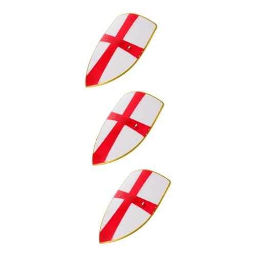FOMIYES 3 Stück Teiliges Cosplay Schild Kleines Rotes Schild Leicht Sicher Realistisch für Ritter und Mittelalter Kostüme für Jungen und Mädchen Fördert Bewegung und Fantasie von FOMIYES