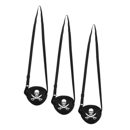 FOMIYES 3 Stück Teiliges Piraten Augenklappen Komfortable Atmungsaktive Cosplay Augenmasken für Erwachsene für Themenpartys Halloween Kostüm Leicht und Vielseitig Einsetzbar FOMIYES 3 Stück Teiliges Piraten Augenklappen Komfortable Atmungsaktive Cosplay Augenmasken für Erwachsene für Themenpartys Halloween Kostüm Leicht und Vielseitig Einsetzbar von FOMIYES