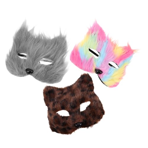 FOMIYES 3 Stück Teiliges Plüsch Halbgesichts-masquerade für Karneval Halloween Geburtstagsfeiern Damen Cosplay Tierkostüm Sanft Leicht Langlebig FOMIYES 3 Stück Teiliges Plüsch Halbgesichts-masquerade für Karneval Halloween Geburtstagsfeiern Damen Cosplay Tierkostüm Sanft Leicht Langlebig von FOMIYES