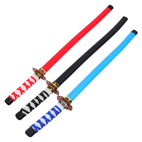 FOMIYES 3 Stück Teiliges Schaumstoffschwert für Leicht und Sicher Bunte Katana Cosplay Spielzeuge für Kindergeburtstag und Partyspaß Geeignet für Jungen und Mädchen von FOMIYES
