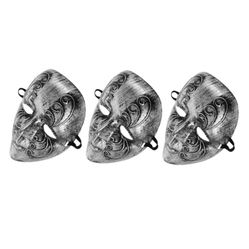 FOMIYES 3 Stück Teiliges Venezianische Vintage Masquerade Masken Silberne Antike Römische Vollgesichts Masken für Halloween Karneval Hochzeits und Themenpartys Kunstvolle Details FOMIYES 3 Stück Teiliges Venezianische Vintage Masquerade Masken Silberne Antike Römische Vollgesichts Masken für Halloween Karneval Hochzeits und Themenpartys Kunstvolle Details von FOMIYES